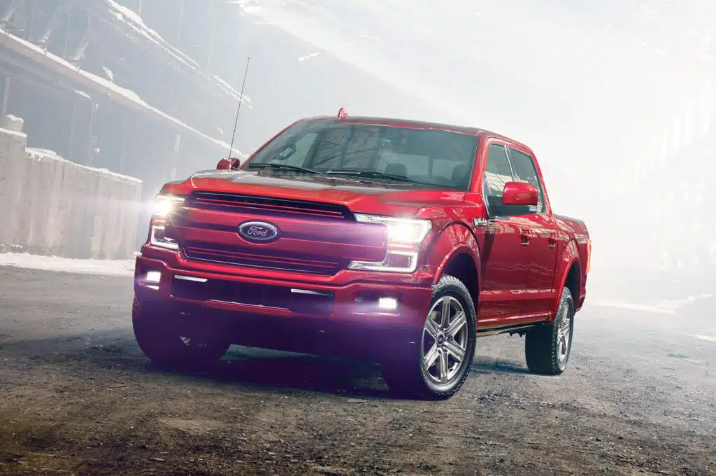 2018 Ford F 150 front three quarter