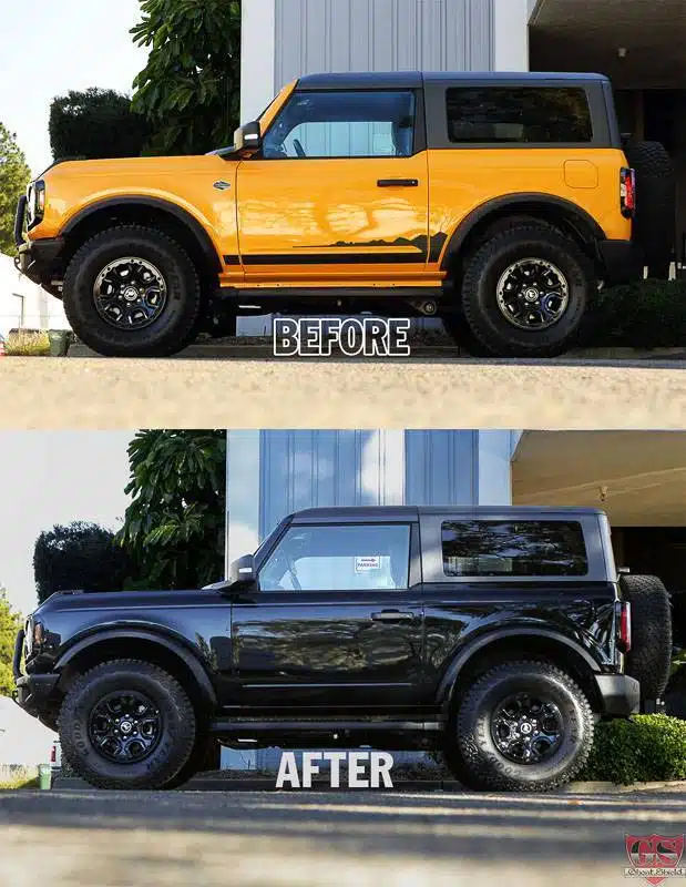 Ford Bronco Black Paint Protection Film Ghost Shield Film Calabasas, Westlake Village, Agoura Hills, Camarillo