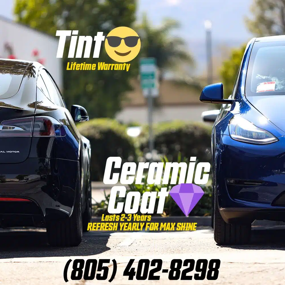 Tint Ceramic Coat for Tesla Ghost Shield Film Thousand Oaks, Newbury Park, Calabasas, Agoura Hills, Camarillo, Westlake Village