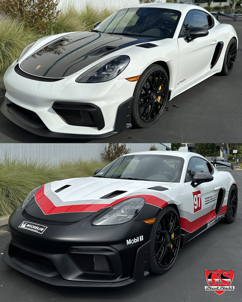 Porsche customize Paint Protection Film Decal Livery Ghost Shield Film Thousand Oaks