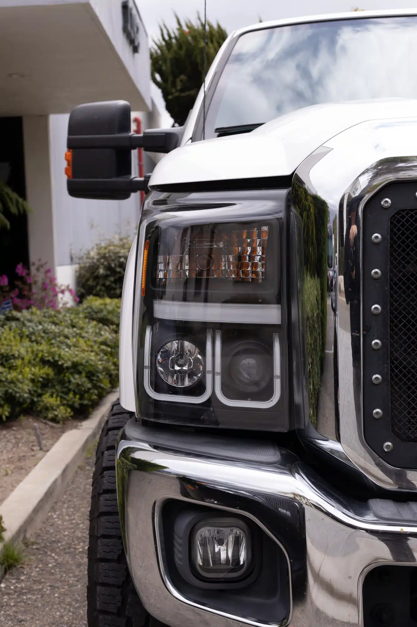 Paint Protection Film on Headlights protects from UV Sun damage. Keeping your car look new for years.