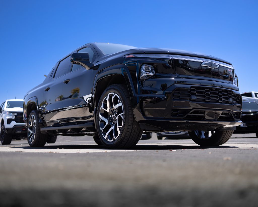 Close up of Ceramic Coat by Ghost Shield Film for Simi Valley Chevy on New Chevy Electric Silverado