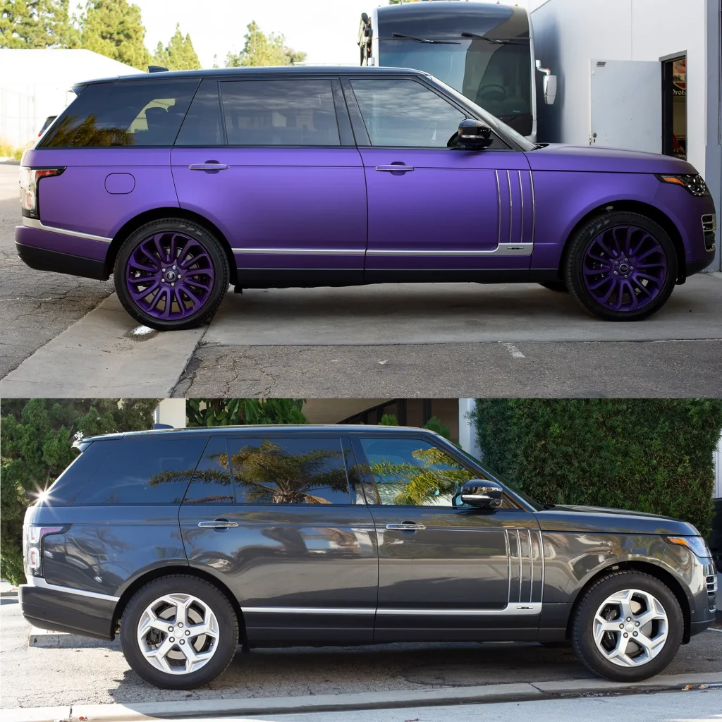 Land Rover Vinyl Color Wrap Services Ghost Shield Film in Thousand Oaks