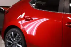 ceramic coated car (very shiny)