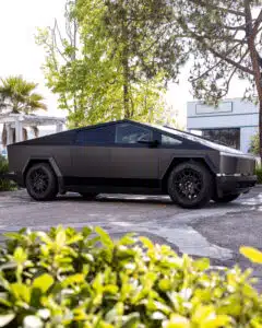 Black Satin Wrapped Car