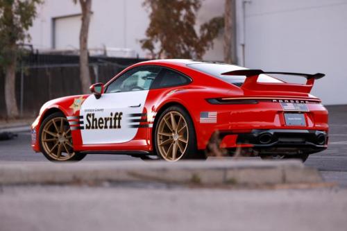 Ron Helus Ventura County Sheriff Porsche wrapped by Ghost Shield Film